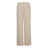 ICHI Beige Recycled Polyurethane Pant